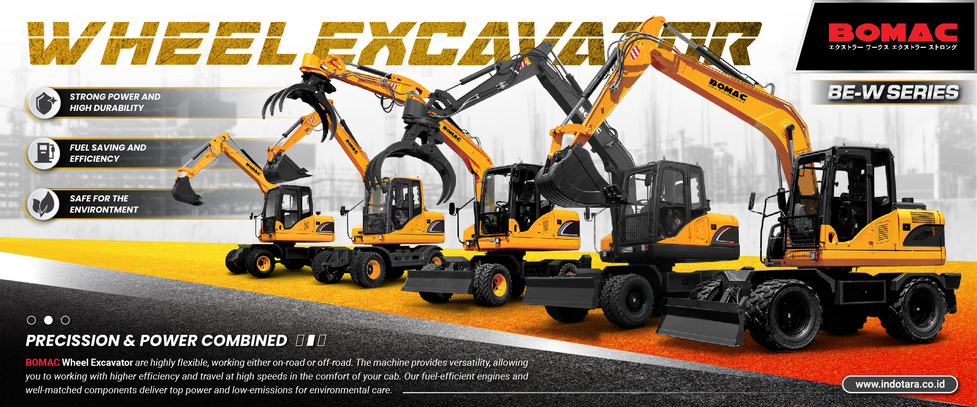 Bomac Wheel Excavator Heavy Duty